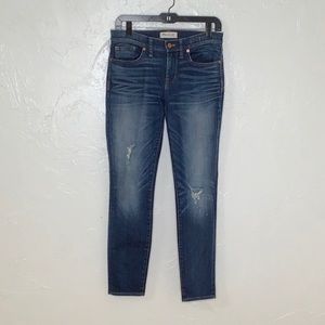 Madewell distressed ripped Skinny Skinny jeans women size 28 NWOT
